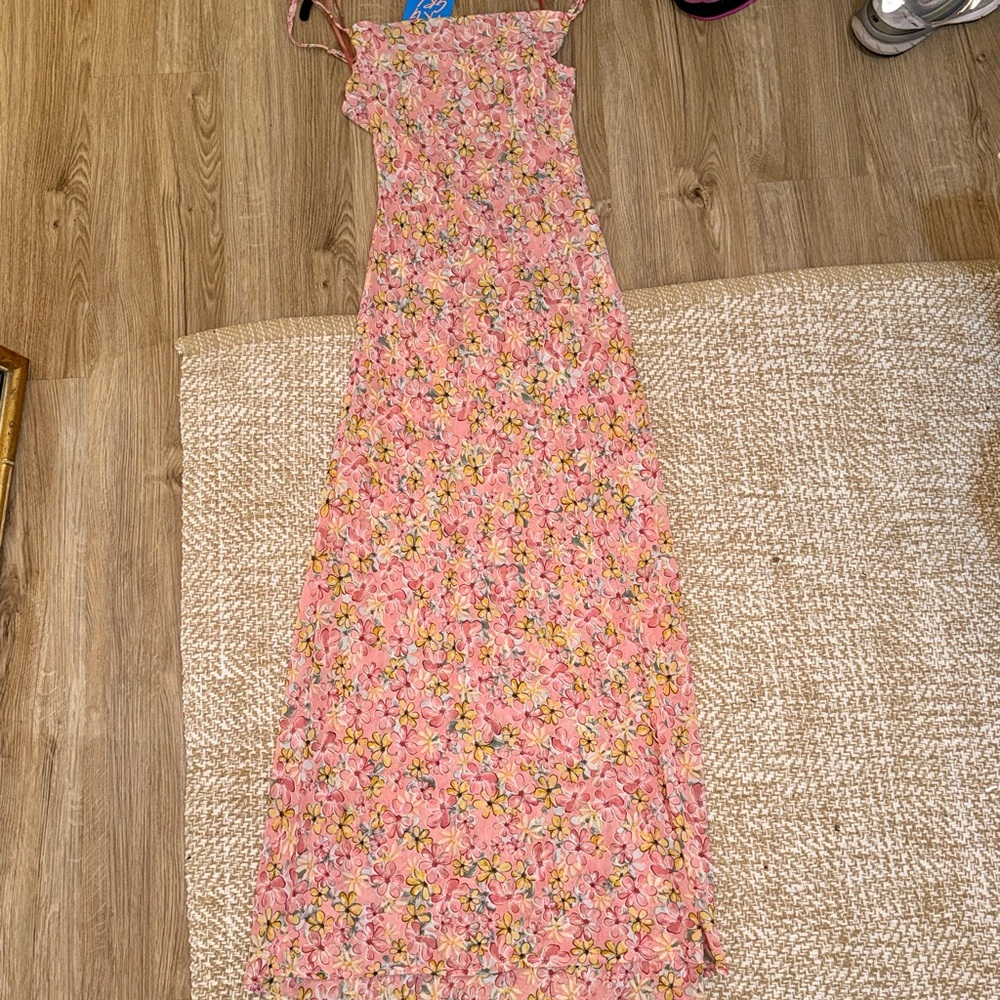 New with tags Vrg Girl Floral Maxi Slip Dress- Size Medium - Picture 7 of 8